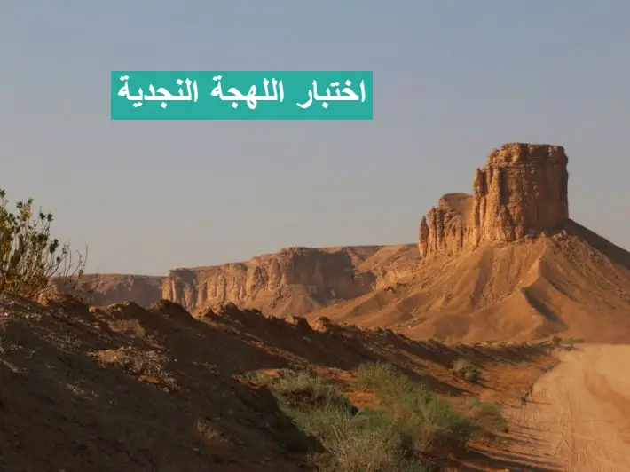 رابط اختبار اللهجة النجدية
