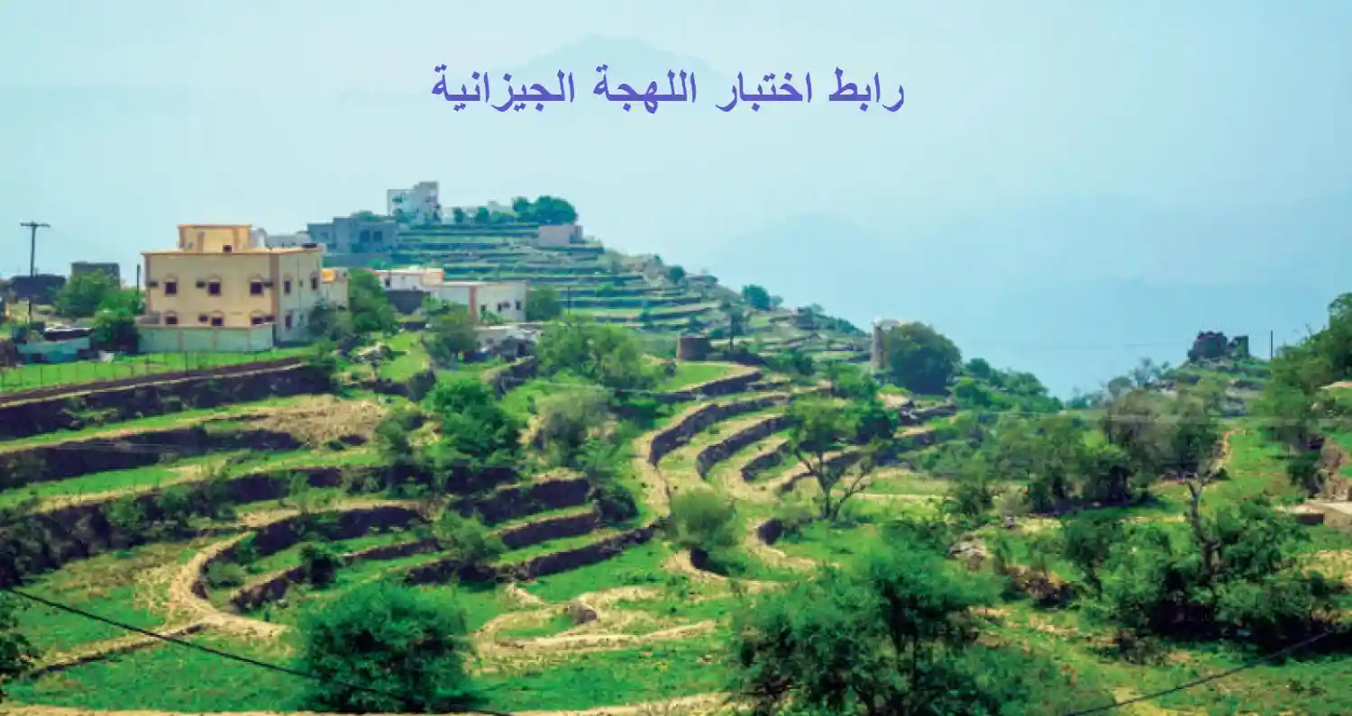 رابط اختبار اللهجة الجيزانية docs
