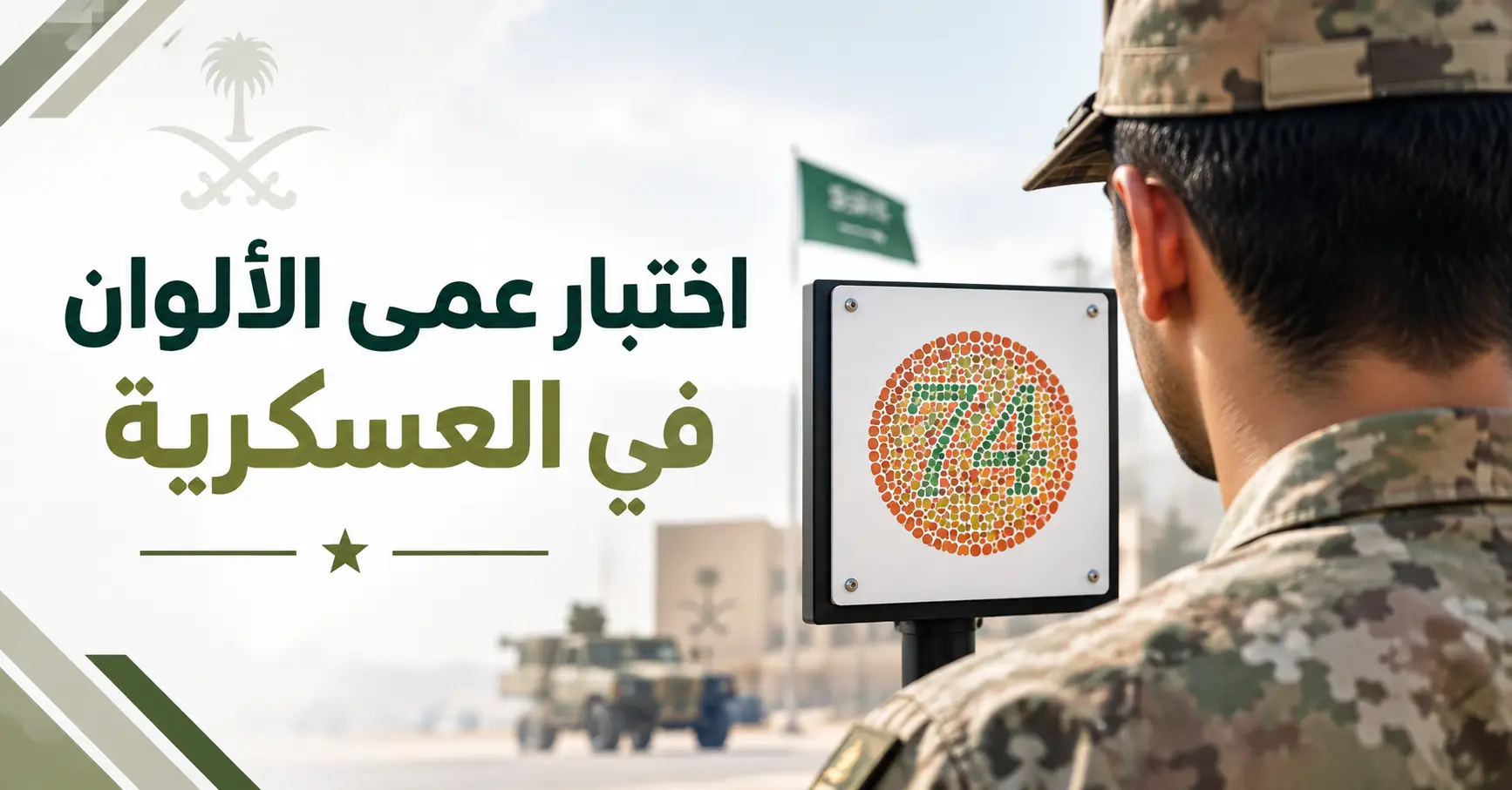 اختبار عمى الألوان في العسكرية