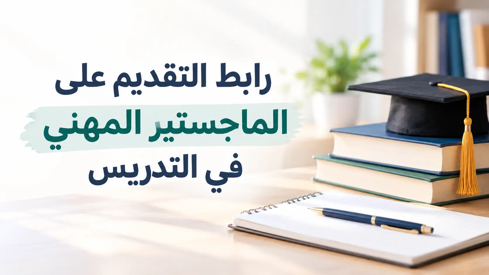 رابط التقديم على الماجستير المهني في التدريس